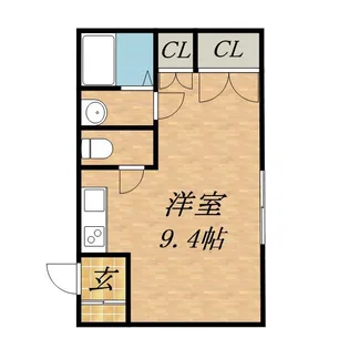 プチハウス【102号室】の間取り