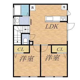 前田4ー12の家【2F号室】の間取り
