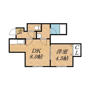 リーフコートN16【203号室】の間取り