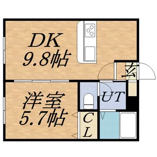 植物園ハイム【302号室】の間取り
