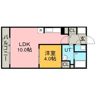 ブランノワールN13.EXE【9階】の間取り