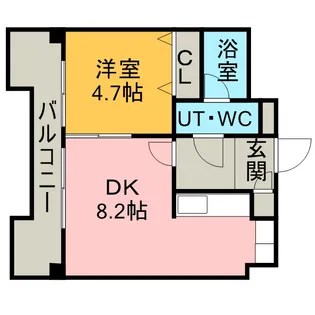 タクメナー【802号室】の間取り