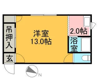 ソシアルトミイNO.21【2号室】の間取り
