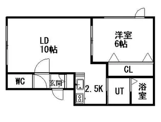 プランドール北27条【1階】の間取り