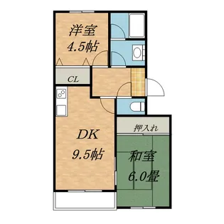 コーポ30【00302号室】の間取り