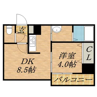 レジデンスタワー札幌【15階】の間取り