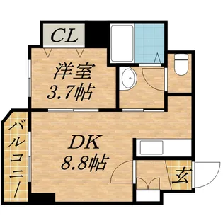 レジデンスタワー札幌【806号室】の間取り