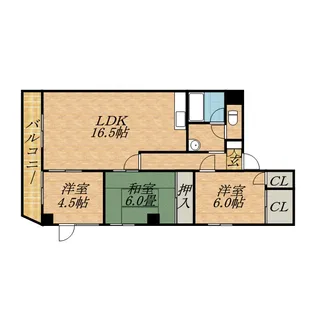 モエレマンション【305号室】の間取り