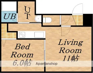 グレイス19【4階】の間取り