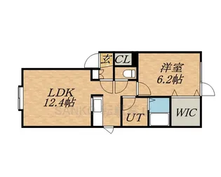 シャーメゾンラ・クールA【102号室】の間取り