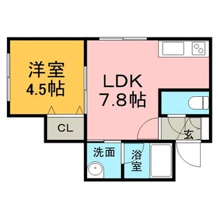 サンライズ【105号室】の間取り