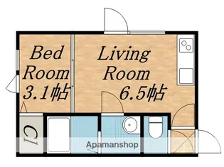 グランソレイユ麻生【302号室】の間取り