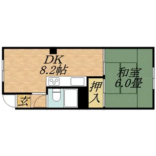 コーポ中野【201号室】の間取り