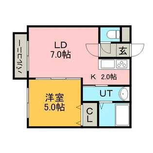 ラ・ヴェリテ【4階】の間取り