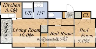 スカイパレスN21−Ⅱ【5階】の間取り