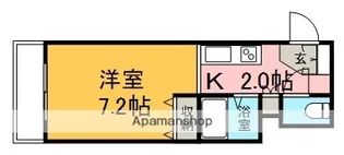 メゾンクレスト北大前Ⅱ【402号室】の間取り
