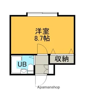 カレッジコート札幌北14条B【6階】の間取り