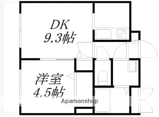 エミュー麻生【9階】の間取り