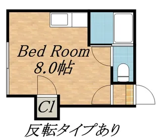 クラブハウス【201号室】の間取り