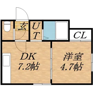 サンスクエア北15条【201号室】の間取り