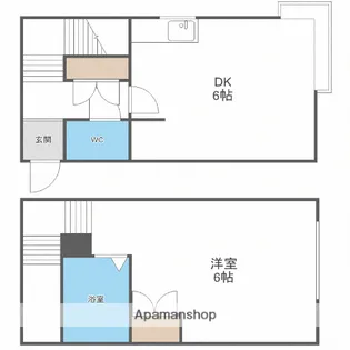 クリエイト北28条Ⅰ【103号室】の間取り