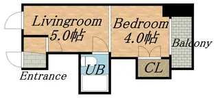 エスタハイム麻生【4階】の間取り