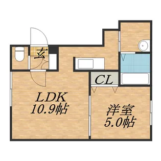 グランメールSUN【1階】の間取り