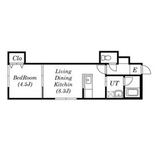アルティス環状通Ⅳ【101号室】の間取り