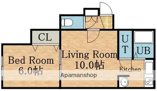 北海道札幌市東区伏古十一条2丁目【アパート】の間取り