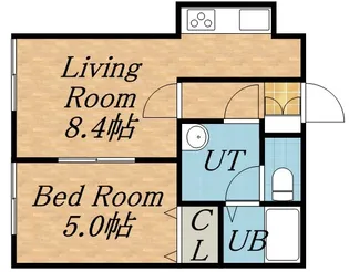 グレイスノート【2階】の間取り