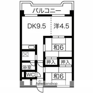 エクセル恵友【4階】の間取り