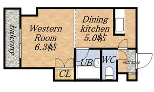 ノースランド北19条【403号室】の間取り