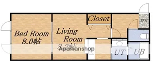 スカイパレス【401号室】の間取り