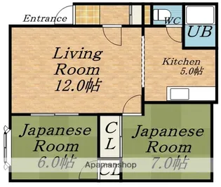 TOWNファミリー【201号室】の間取り