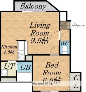 北海道札幌市東区北三十二条東1丁目【マンション】の間取り