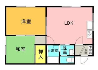 パレロワイヤル(西野)【202号室】の間取り