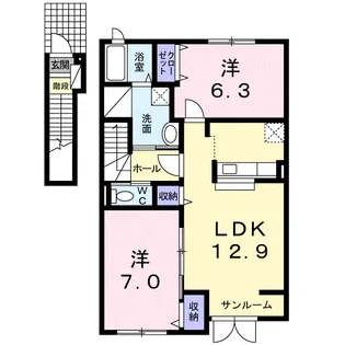 サニー【2階】の間取り