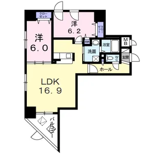 ノースフィールド【10階】の間取り