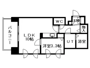 UURコート札幌北三条【12階】の間取り