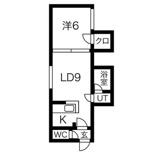 シャネル栄町壱番館【201号室】の間取り