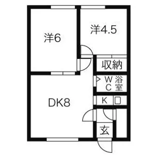 ホワイトハイツ21【101号室】の間取り