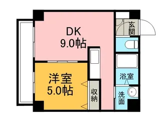 KレジデンスN23【602号室】の間取り