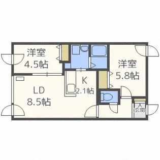 ステラ美術館通【4階】の間取り