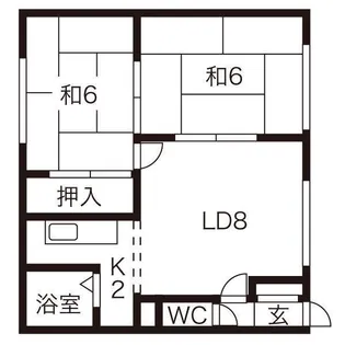 パレーシャルさつき【203号室】の間取り