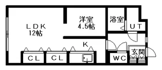 ブラスハート麻生【2階】の間取り