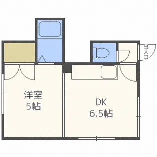 一光ハイムA【6号室】の間取り