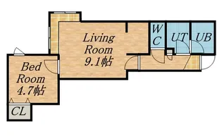 エーグル【101号室】の間取り