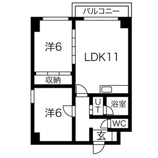 マンションえむず【201号室】の間取り