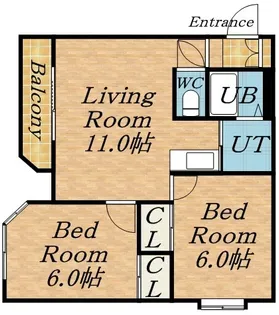 ローヤルハイツ新川【3階】の間取り