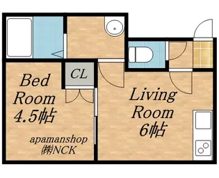 アーバンコート北31A【201号室】の間取り